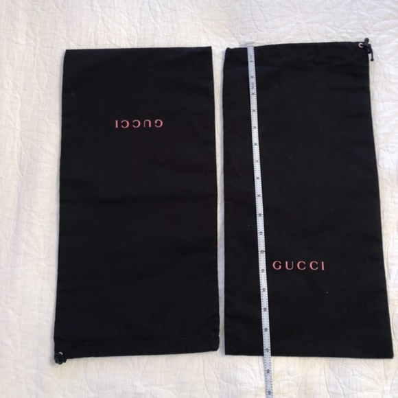 Gucci-Authentic Black / Pink Dust bags Rare - Picture 2 of 7